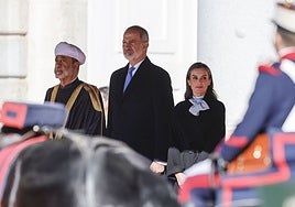 Los Reyes reciben al sultán de Omán, la primera visita de Estado en dos años
