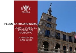 Sigue aquí en directo el Debate sobre el Estado del Municipio de Toledo