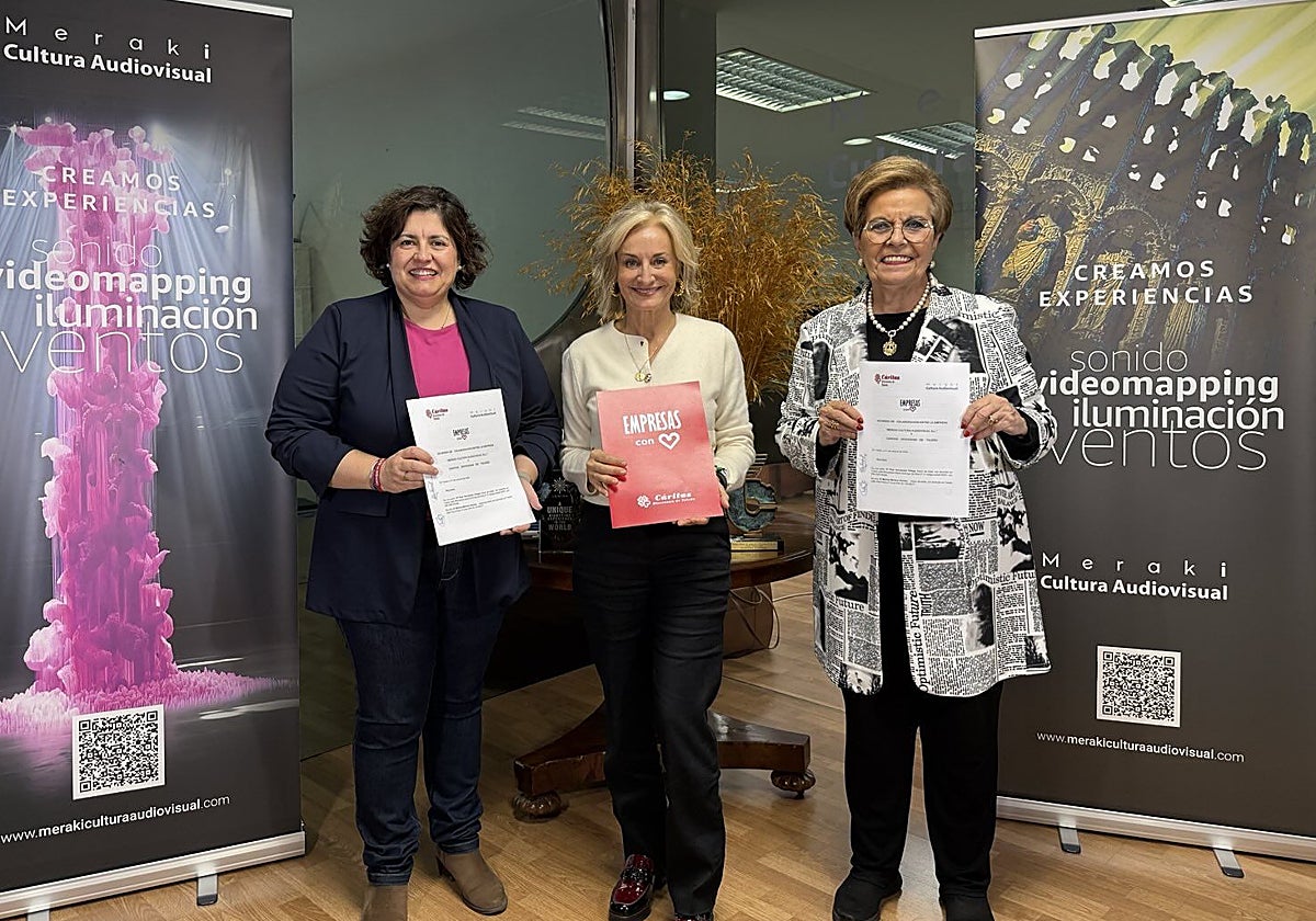 Mónica Moreno, Pilar Hernández y Marisa Martínez