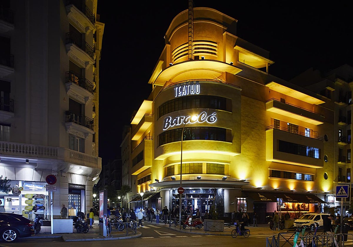 Fachada de la discoteca Teatro Barceló