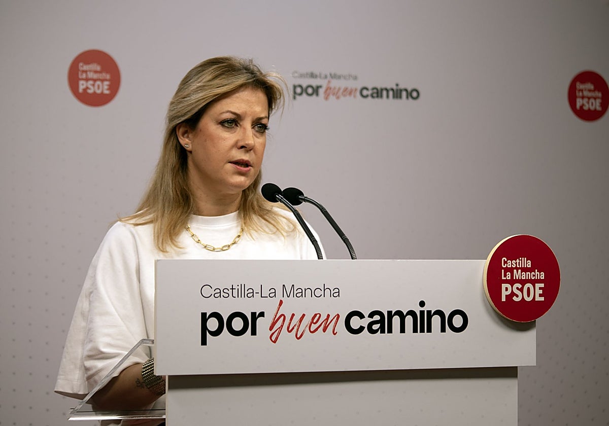 Ana Isabel Abengózar, portavoz del Grupo socialista en las Cortes de Castilla-La Mancha
