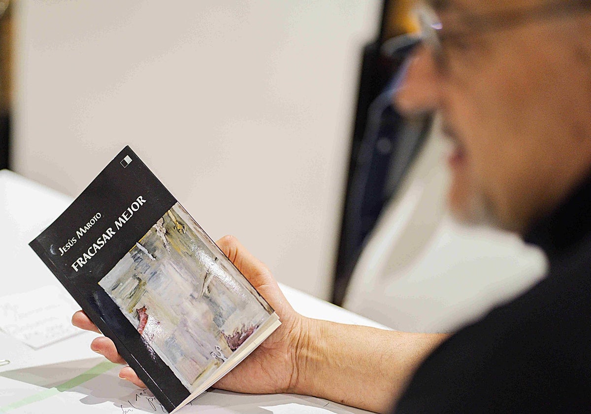 Jesús Maroto, con su nuevo poemario