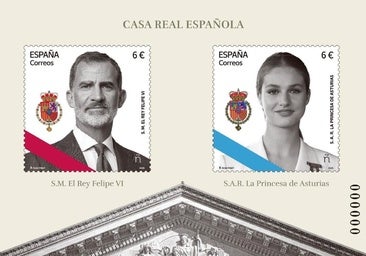 Correos emite dos sellos con la imagen de Felipe VI y la Princesa Leonor