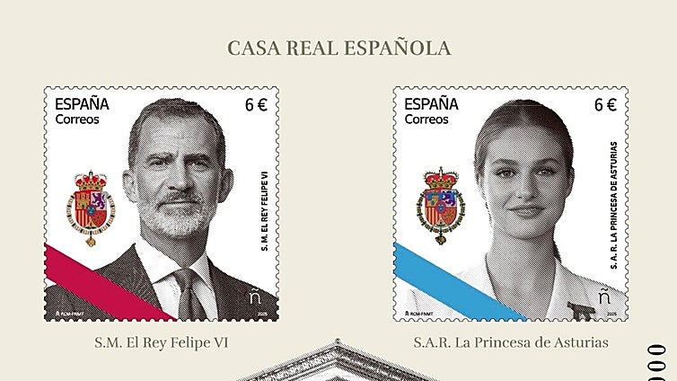 Correos emite dos sellos con la imagen de Felipe VI y la Princesa Leonor en homenaje a la monarquía parlamentaria