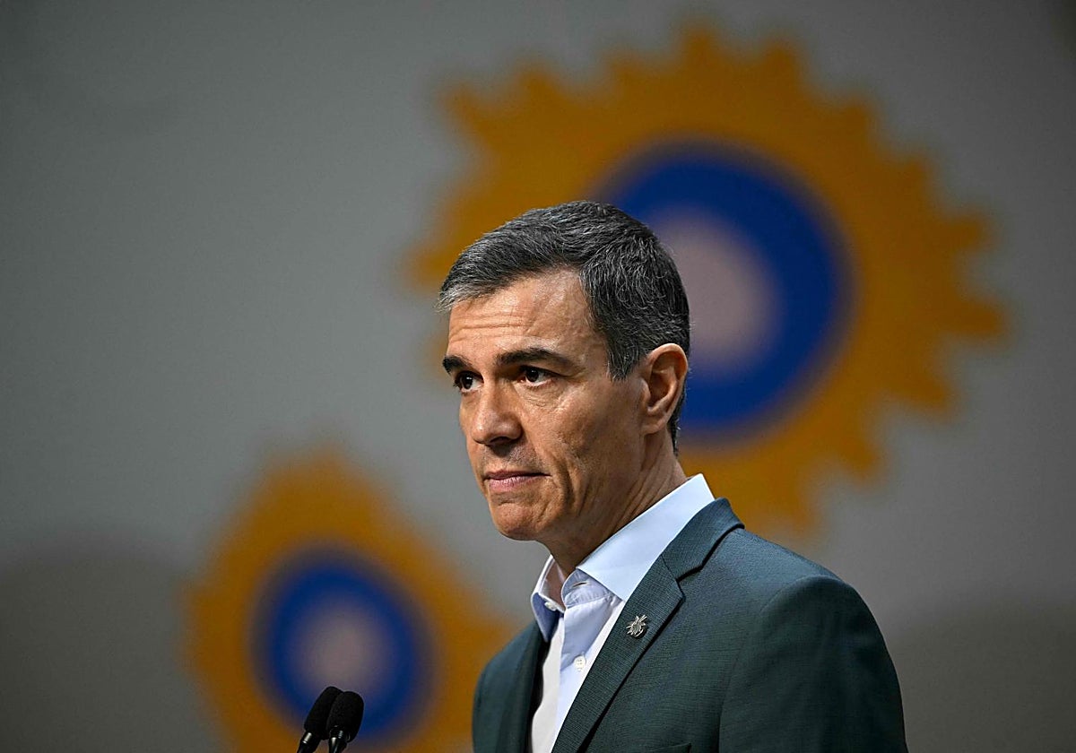 Sánchez, este viernes, en la cumbre climática celebrada en la ciudad brasileña de Belém