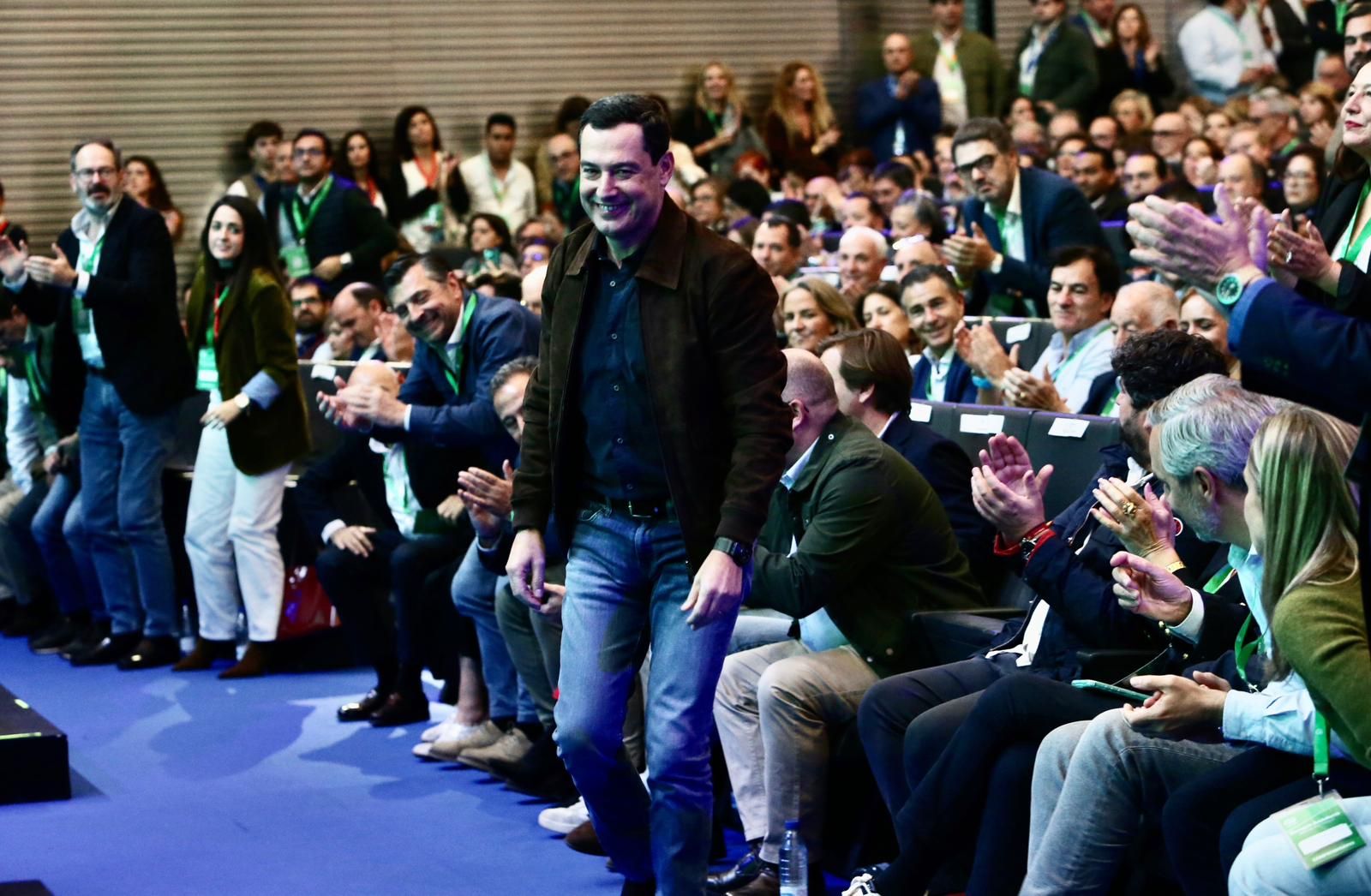 Congreso autonómico del PP de Andalucía: Juanma Moreno, reelegido presidente del PP-A con el 99,95% de los votos