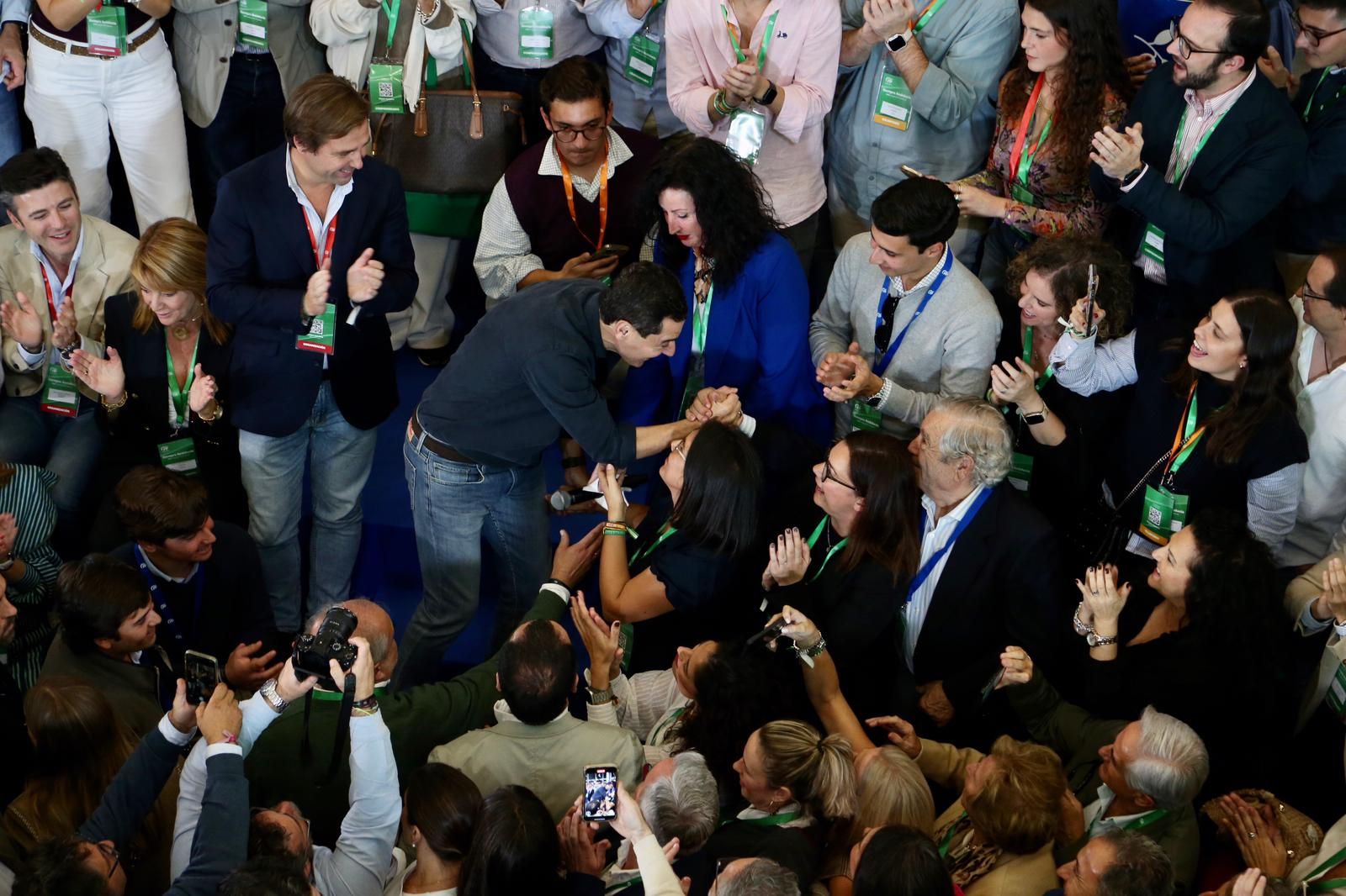Congreso autonómico del PP de Andalucía: Juanma Moreno, reelegido presidente del PP-A con el 99,95% de los votos