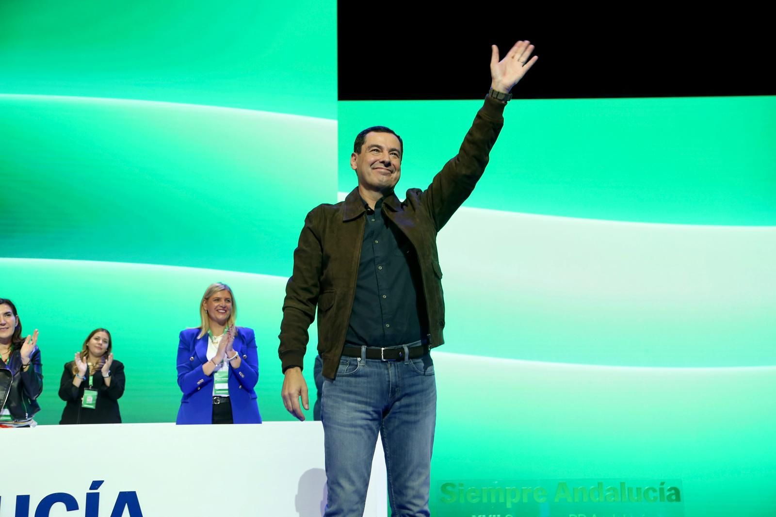 Congreso autonómico del PP de Andalucía: Juanma Moreno, reelegido presidente del PP-A con el 99,95% de los votos