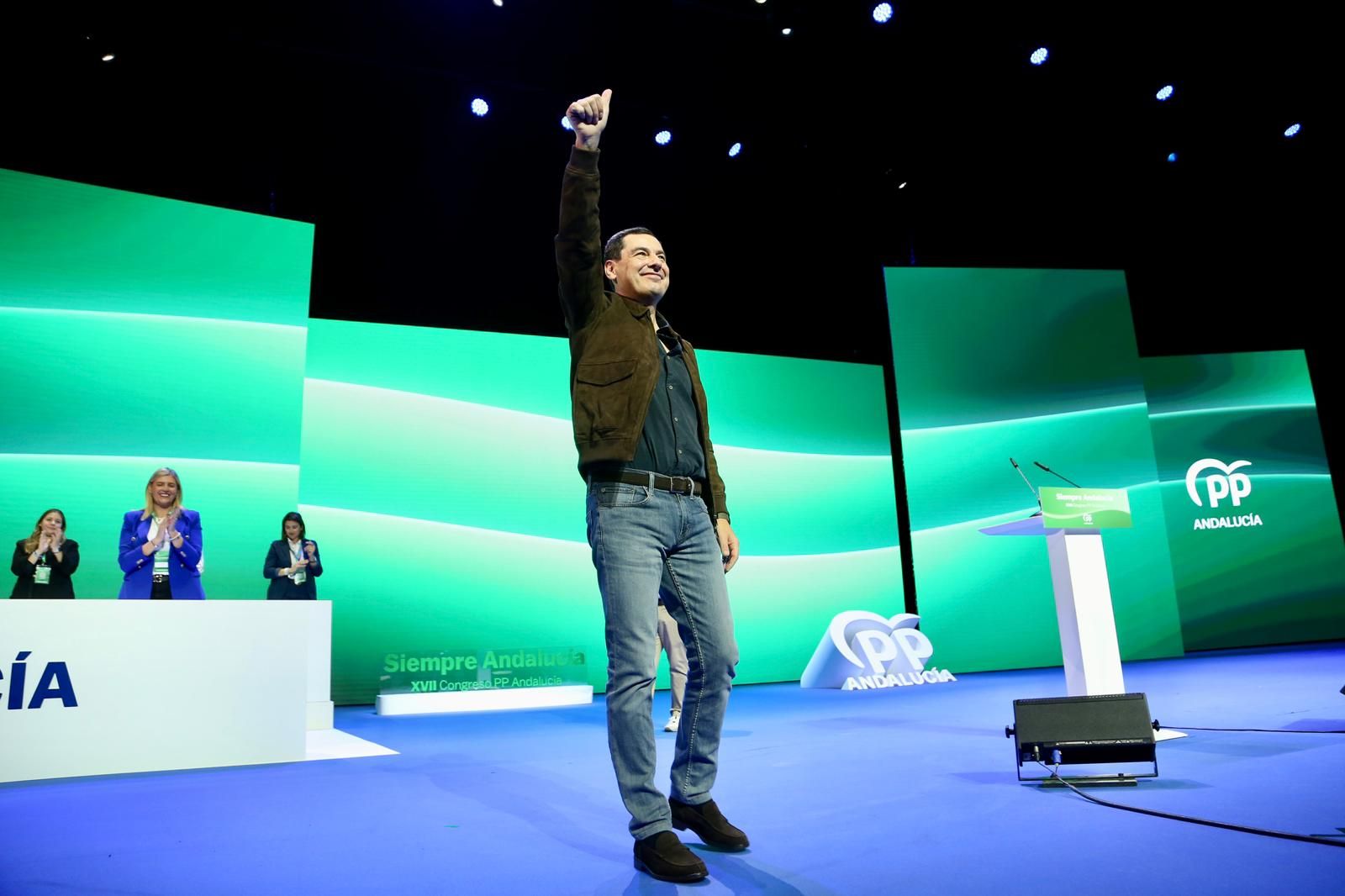 Congreso autonómico del PP de Andalucía: Juanma Moreno, reelegido presidente del PP-A con el 99,95% de los votos