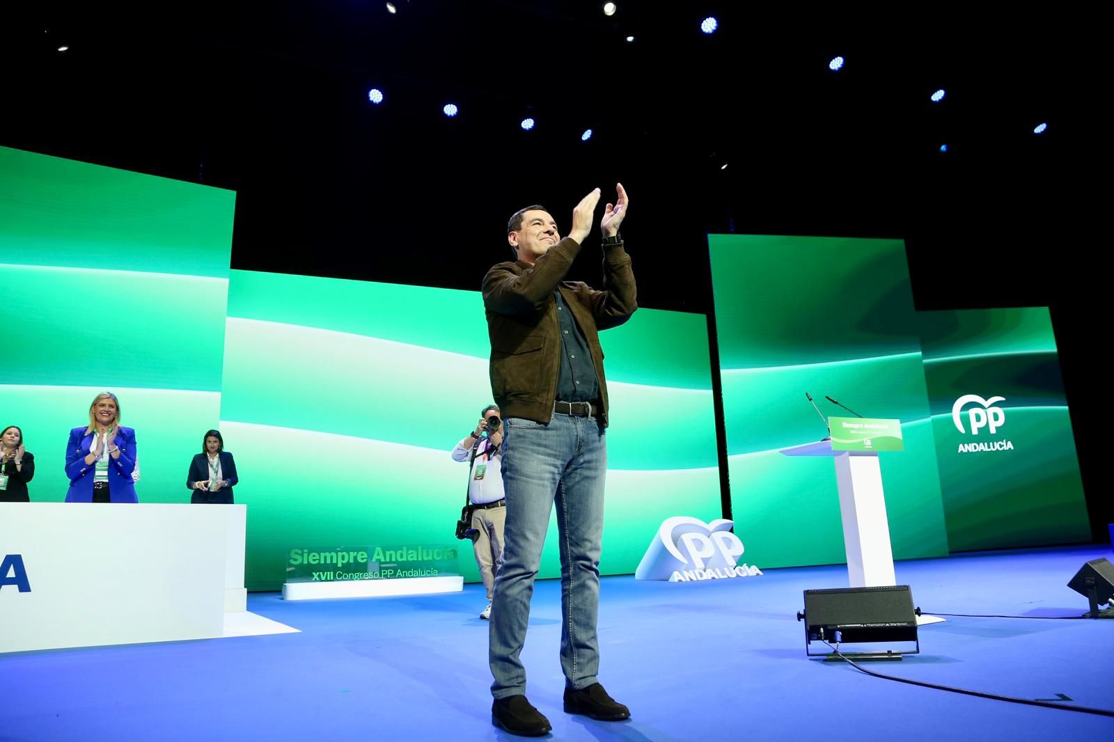 Congreso autonómico del PP de Andalucía: Juanma Moreno, reelegido presidente del PP-A con el 99,95% de los votos