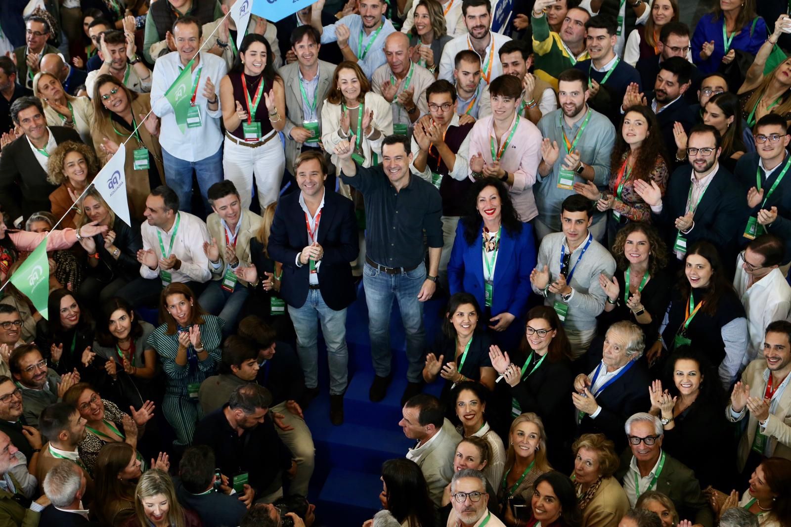 Congreso autonómico del PP de Andalucía: Juanma Moreno, reelegido presidente del PP-A con el 99,95% de los votos