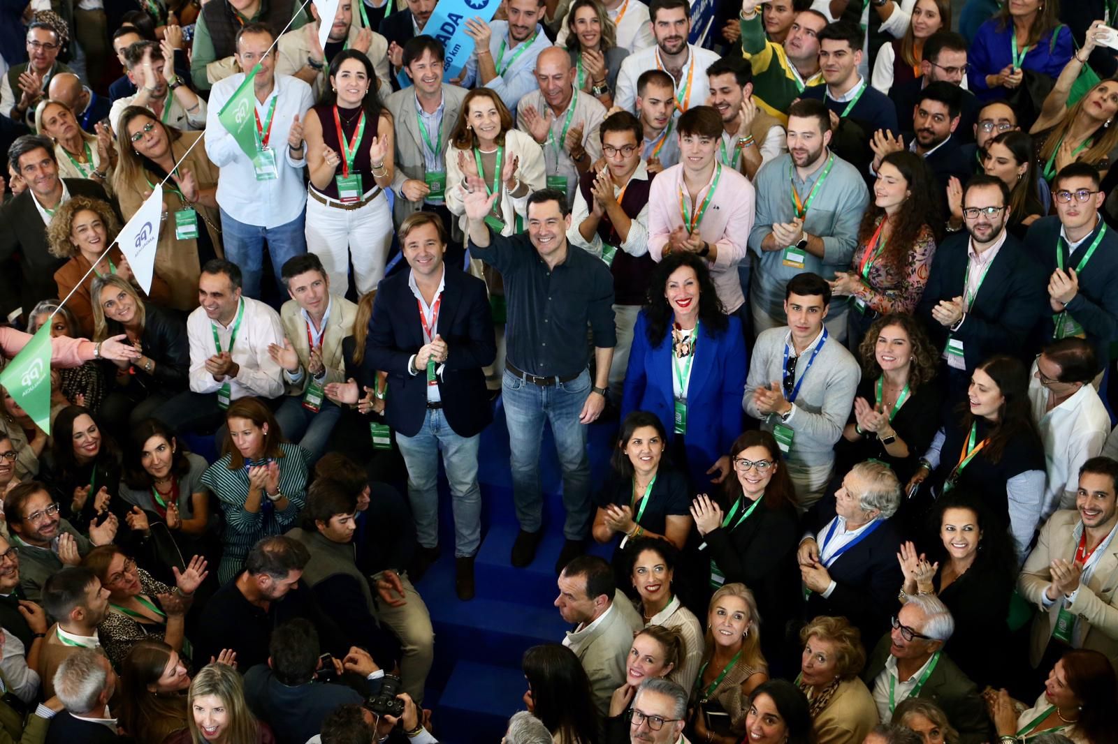 Congreso autonómico del PP de Andalucía: Juanma Moreno, reelegido presidente del PP-A con el 99,95% de los votos