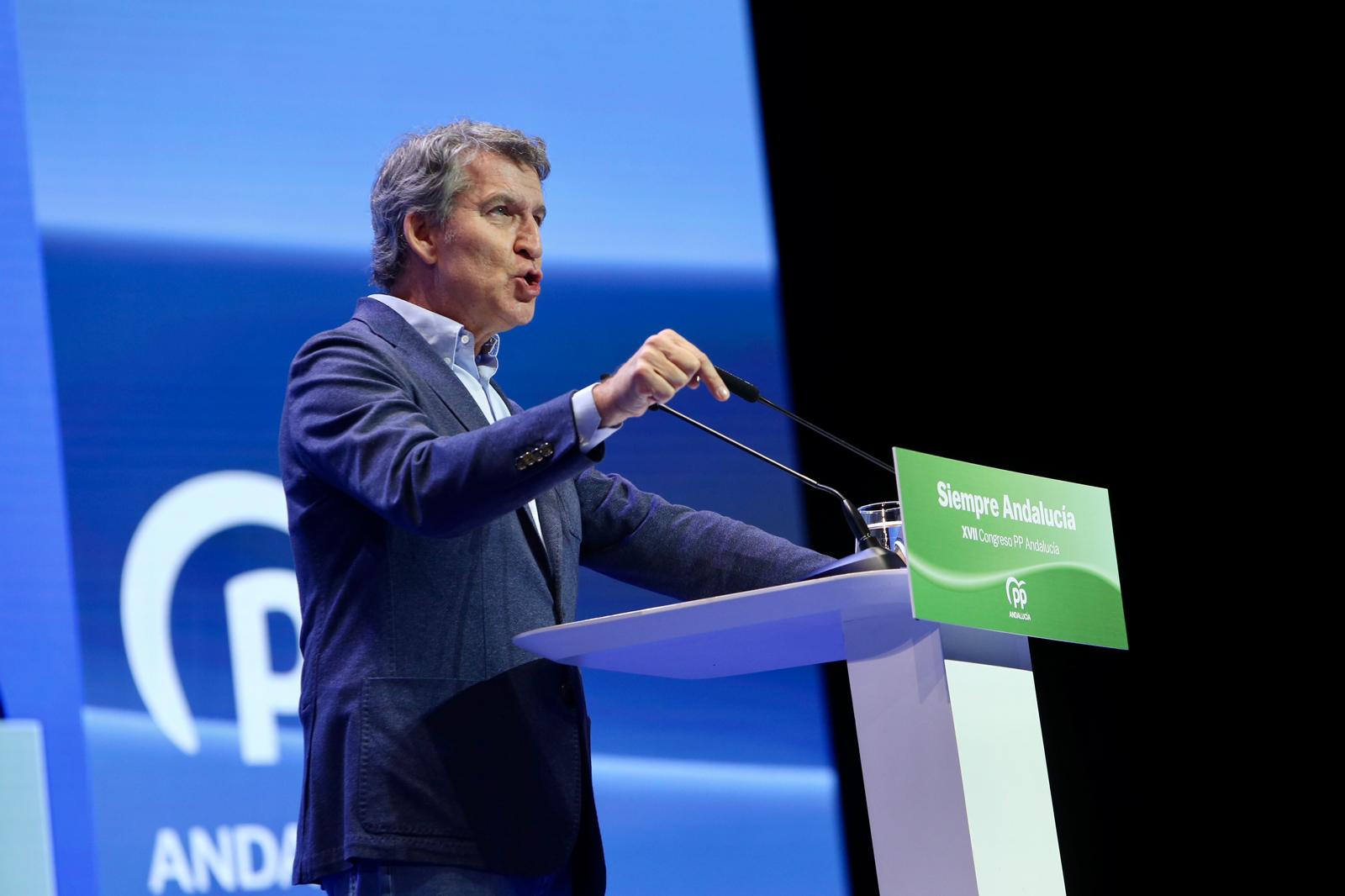 Clausura del XVII congreso del PP andaluz este domingo en Fibes