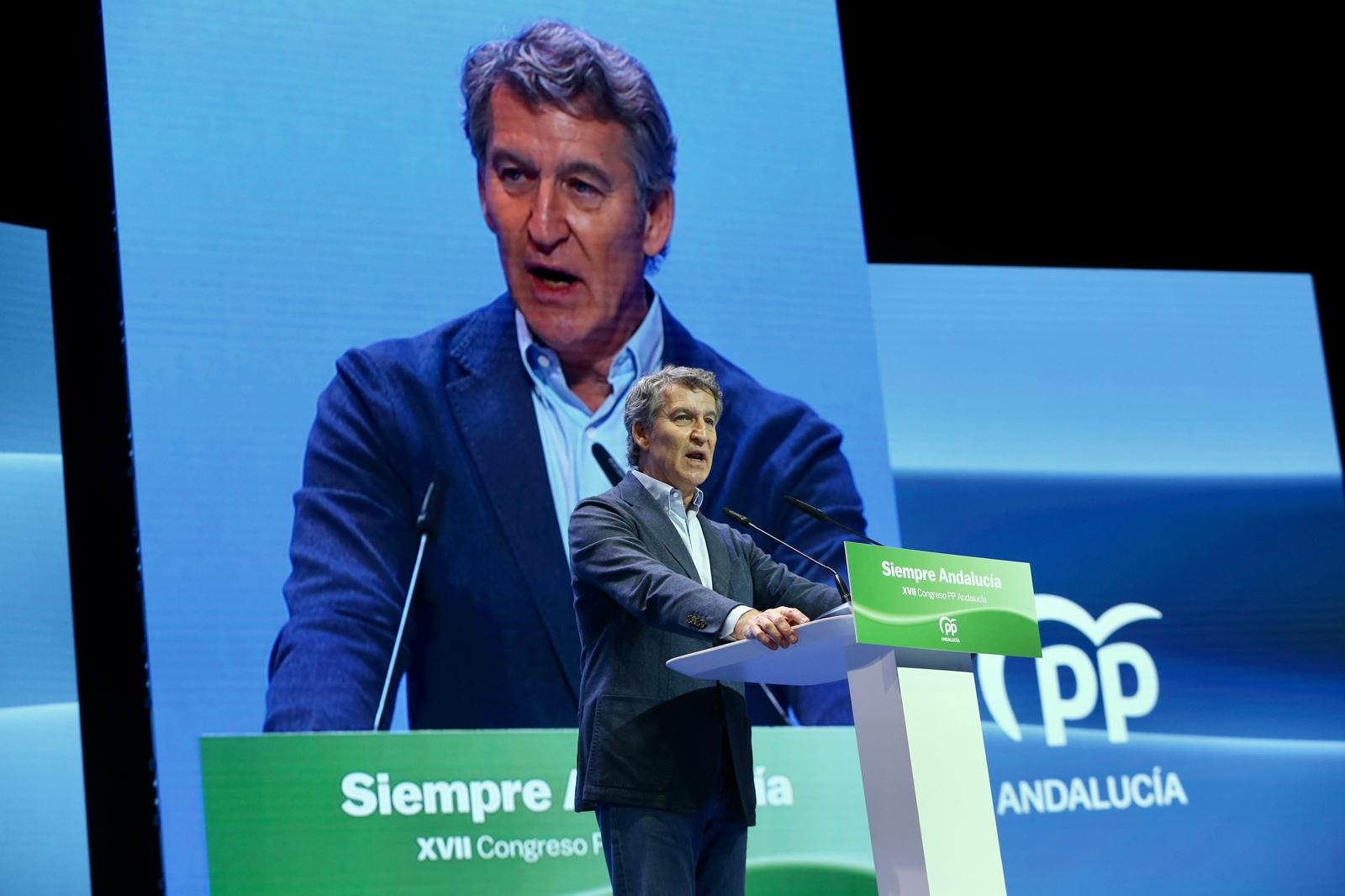 Clausura del XVII congreso del PP andaluz este domingo en Fibes