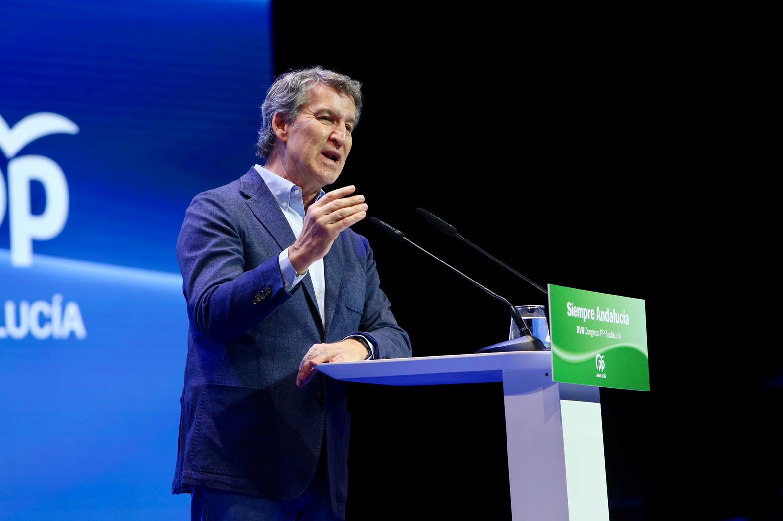 Clausura del XVII congreso del PP andaluz este domingo en Fibes