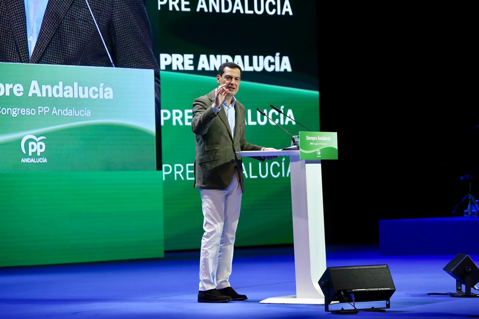 Clausura del XVII congreso del PP andaluz este domingo en Fibes