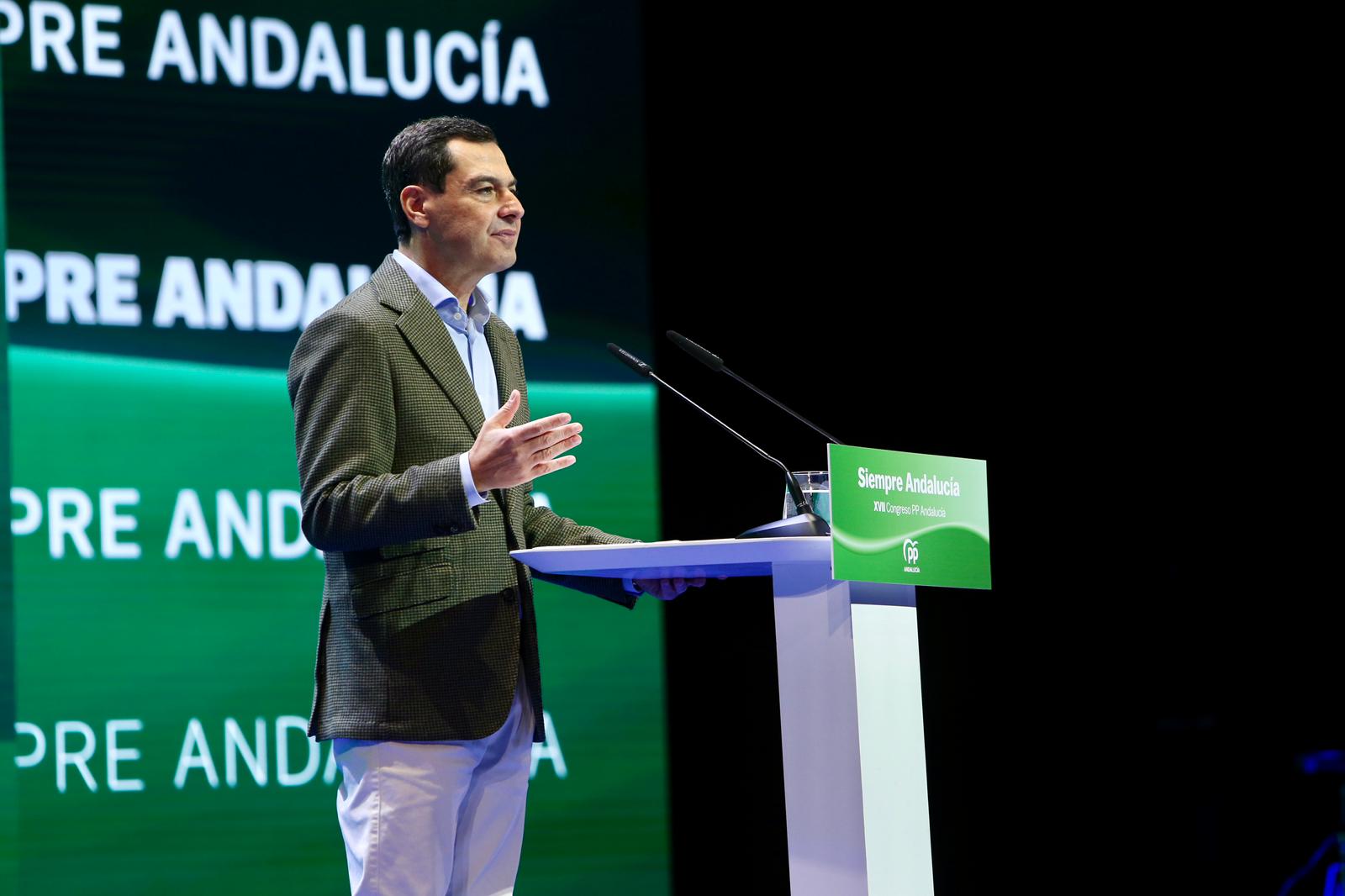 Clausura del XVII congreso del PP andaluz este domingo en Fibes