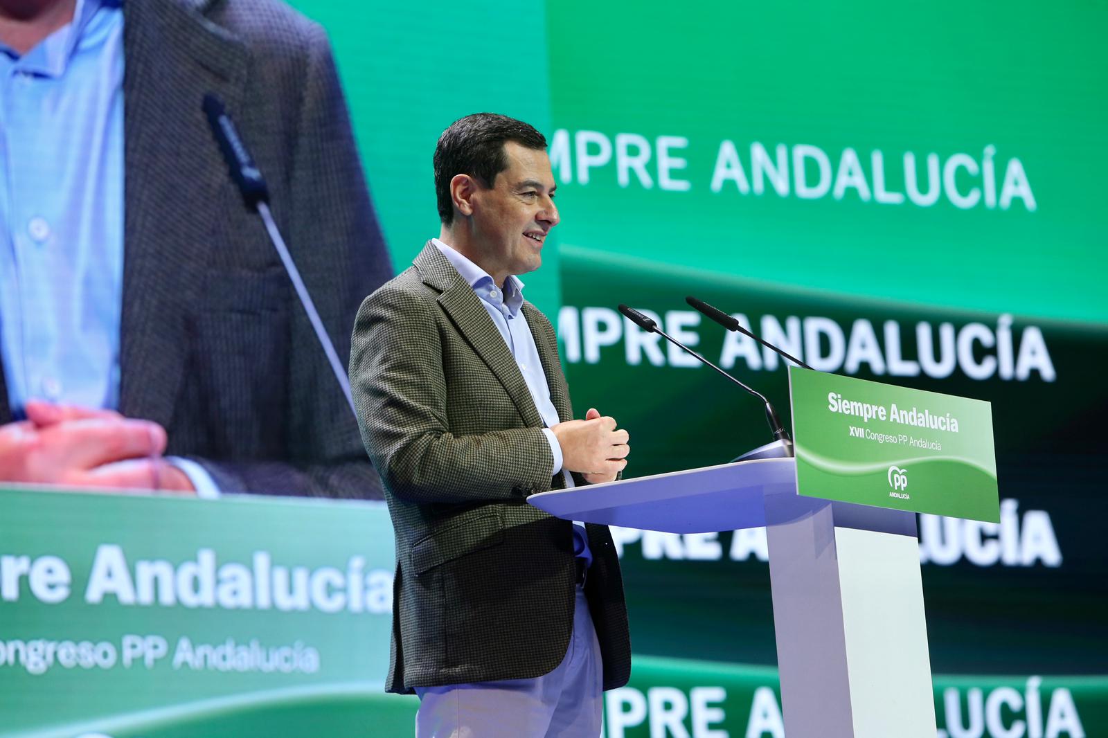 Clausura del XVII congreso del PP andaluz este domingo en Fibes