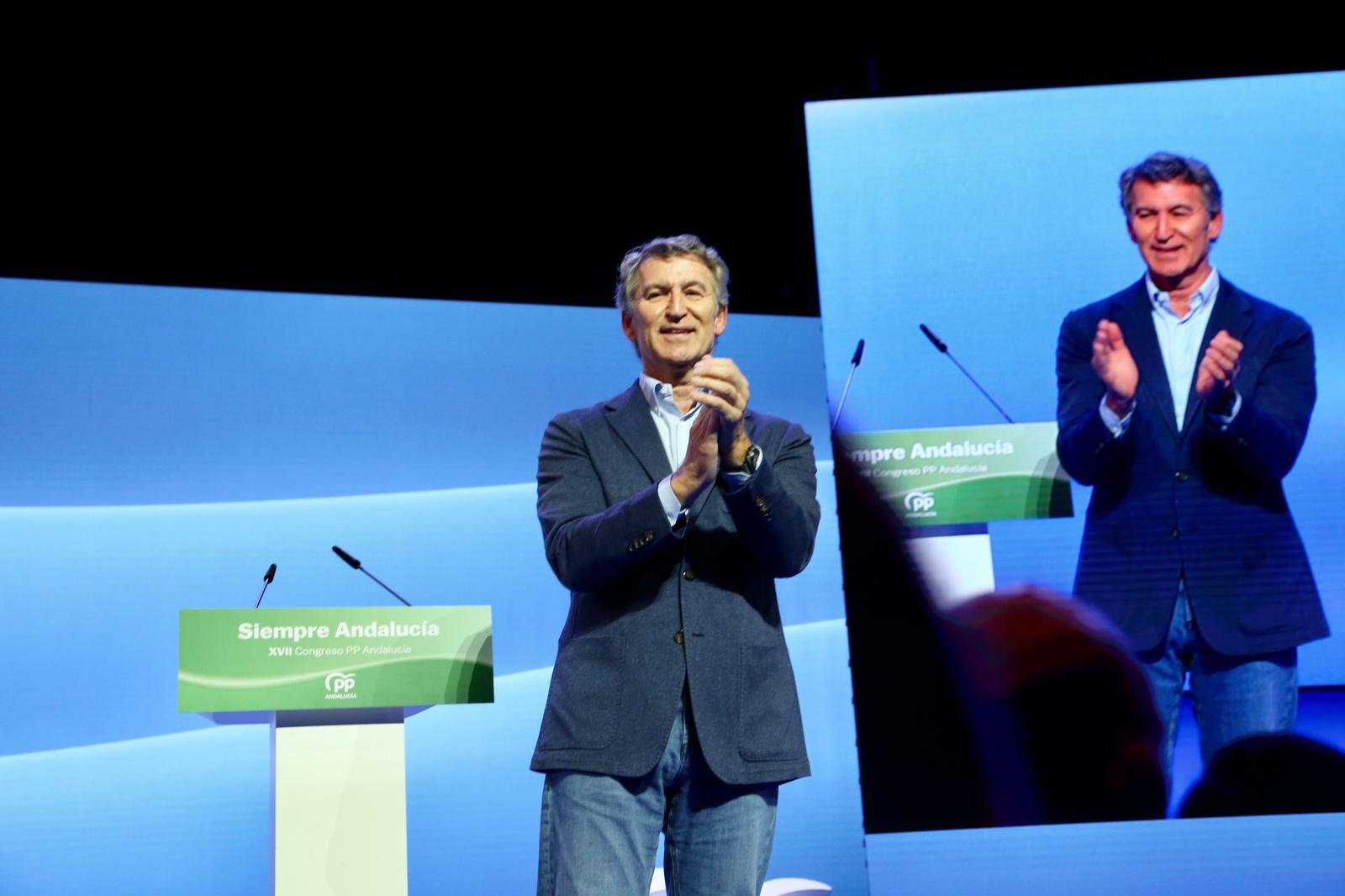 Clausura del XVII congreso del PP andaluz este domingo en Fibes