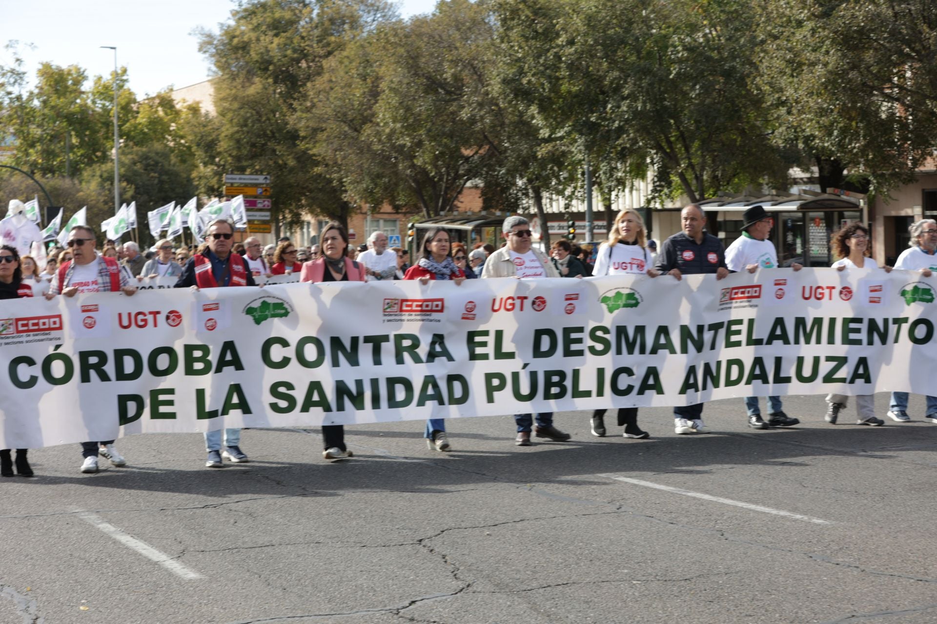 La manifestación por la sanidad pública en Córdoba, en imágenes