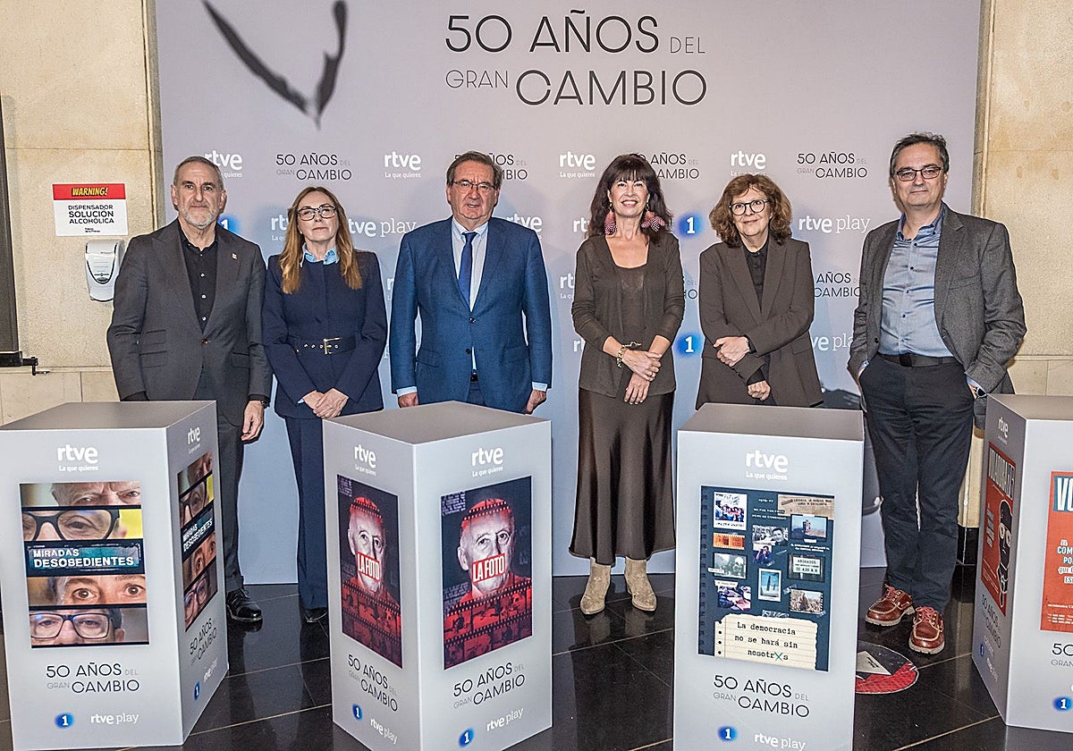 Presentación de la programación especial de RTVE con motivo del 50 aniversario de la muerte de Franco