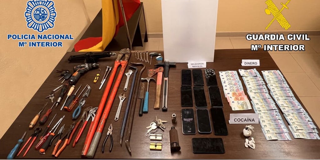 Detenidos tras sufrir un accidente al encontrarles droga y útiles «para cometer robos»