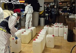Desmantelado en Jaén el mayor laboratorio de cocaína de Andalucía oriental, capaz de producir 200 kilos al mes