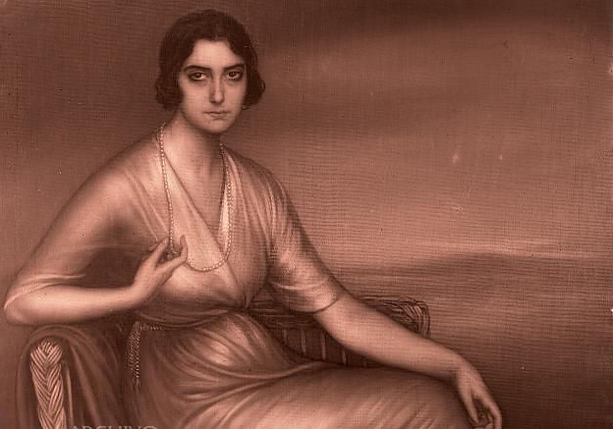 La obra 'Pensativa', en la imagen conservada en el Archivo Municipal