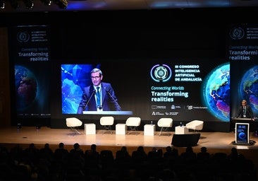 El consejero Jorge Paradela, en la inauguración del III Congreso de Inteligencia Artificial de Andalucía