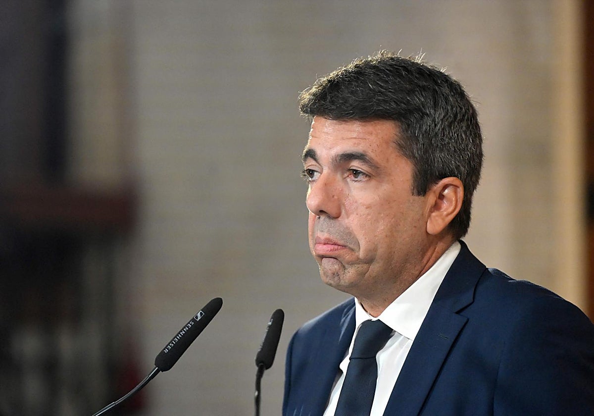 Imagen de archivo del presidente de la Generalitat Valenciana en funciones, Carlos Mazón