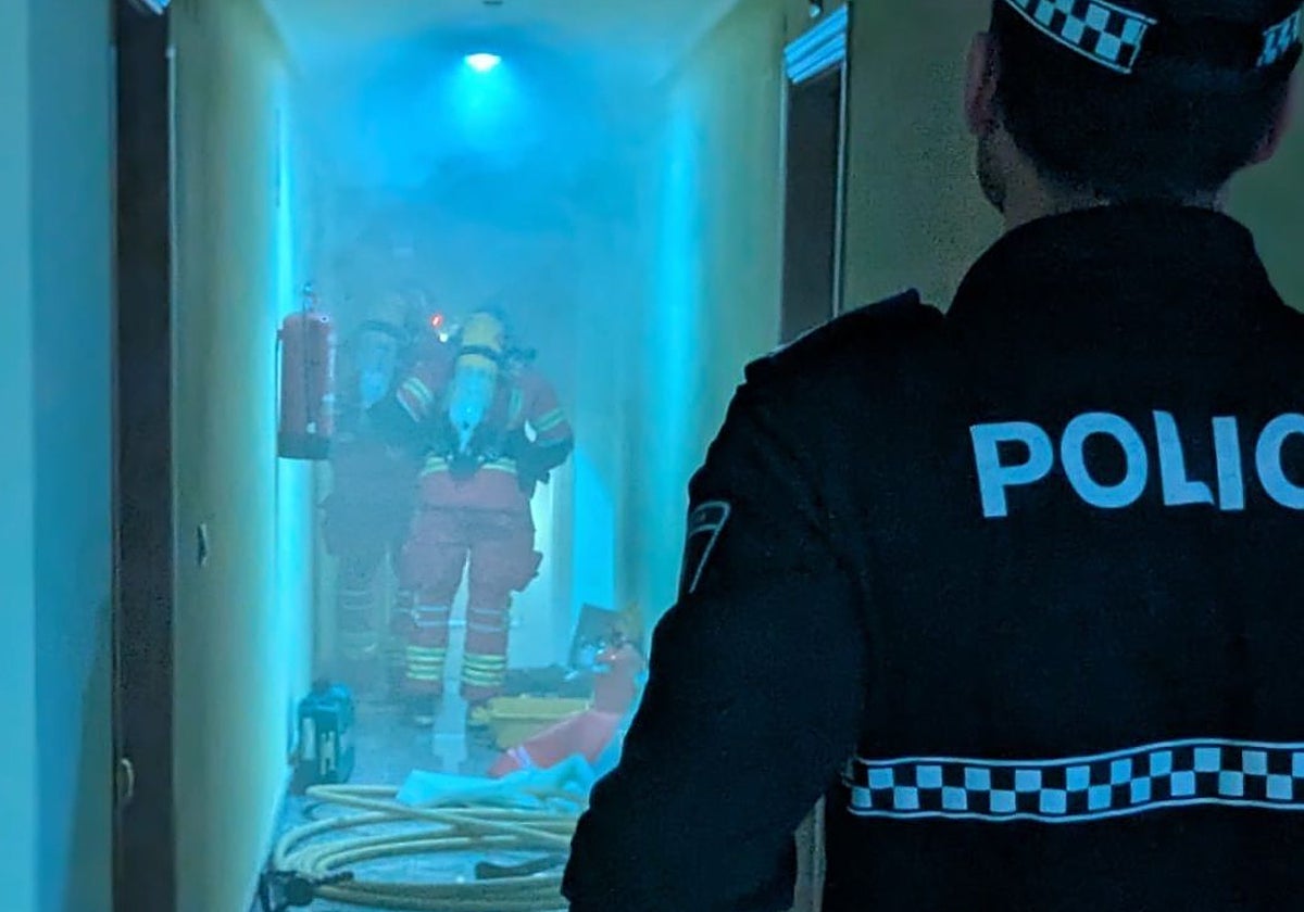 Mueren un perro y tres gatos en el incendio de una vivienda en Palencia