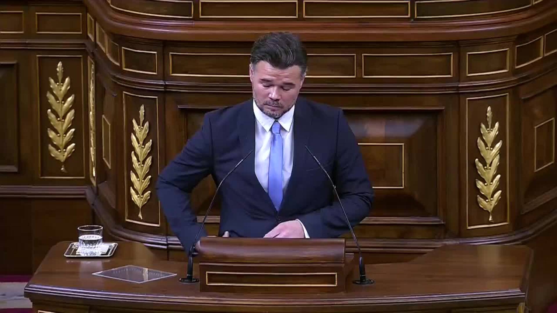 Rufián envía un abrazo y &quot;mucha fuerza&quot; a su &quot;amigo&quot; Borja Sémper