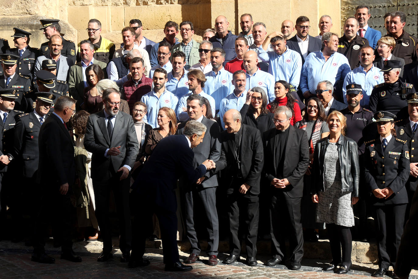 Los reconocimientos por la actuación en el incendio de la Mezquita de Córdoba, en imágenes