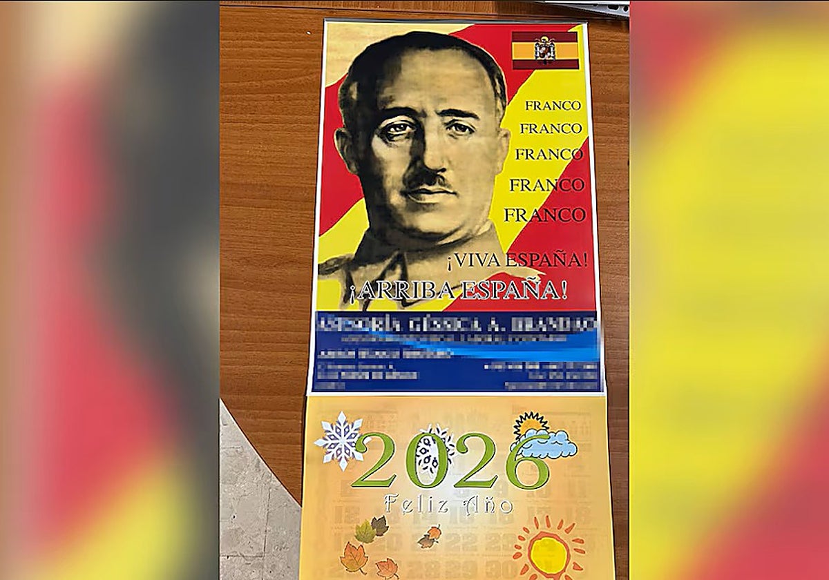 Calendario difundido por el alcalde de Puente Génave