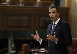 Pedro Sánchez carga contra Juanma Moreno en el Congreso de los Diputados