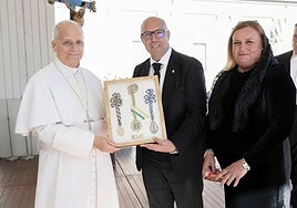 El Papa León XIV recibe al alcalde de Rute en el Vaticano