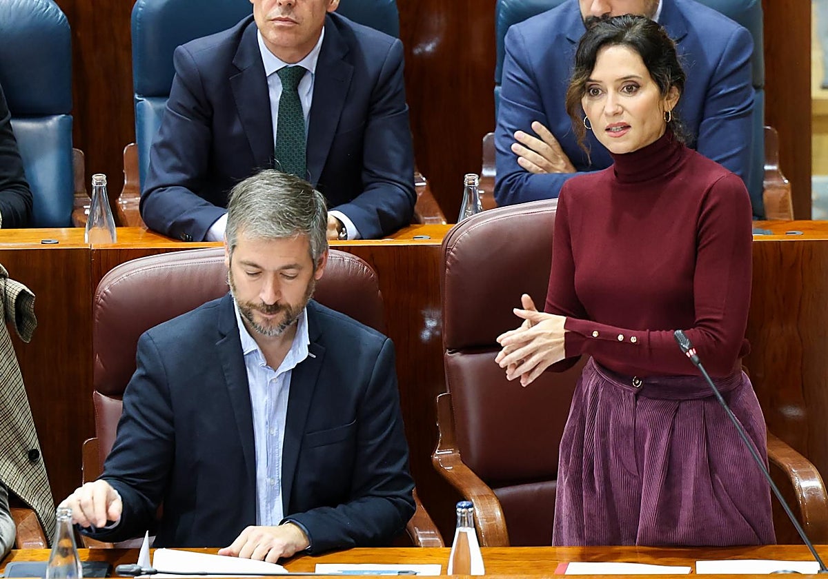 Ayuso llama a Sánchez «inquiokupa de La Moncloa»: «No tiene Congreso, ni Senado ni Presupuestos»
