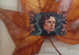 Montaje otoñal del poeta