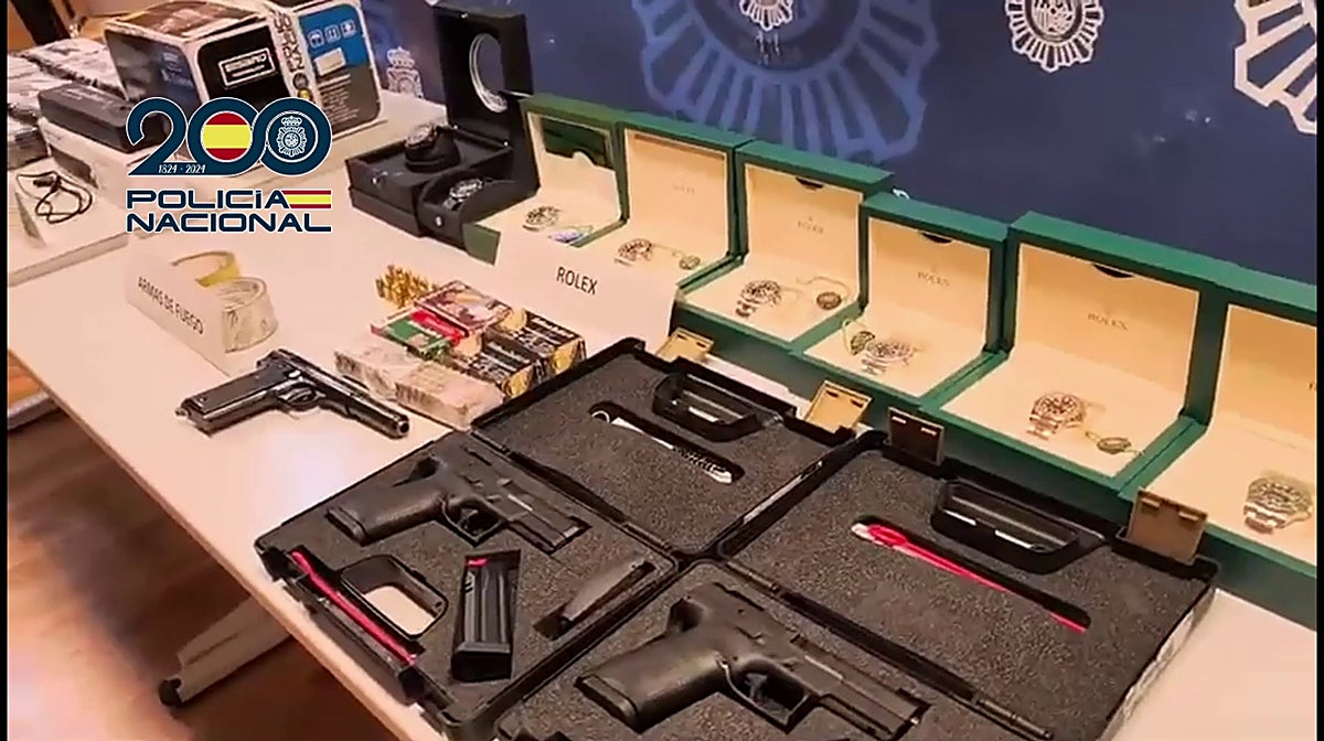 Imagen de los efectos incautados