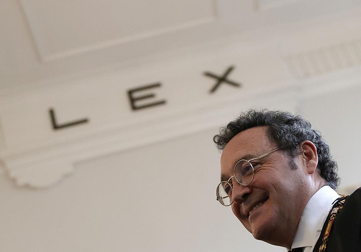 El fiscal general del Estado, Álvaro García Ortiz, este lunes en La Coruña