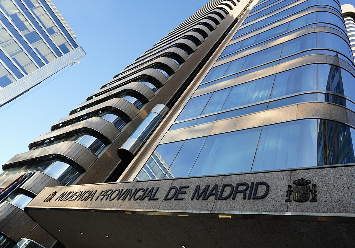 Imagen de archivo de la Audiencia Provincial de Madrid.
