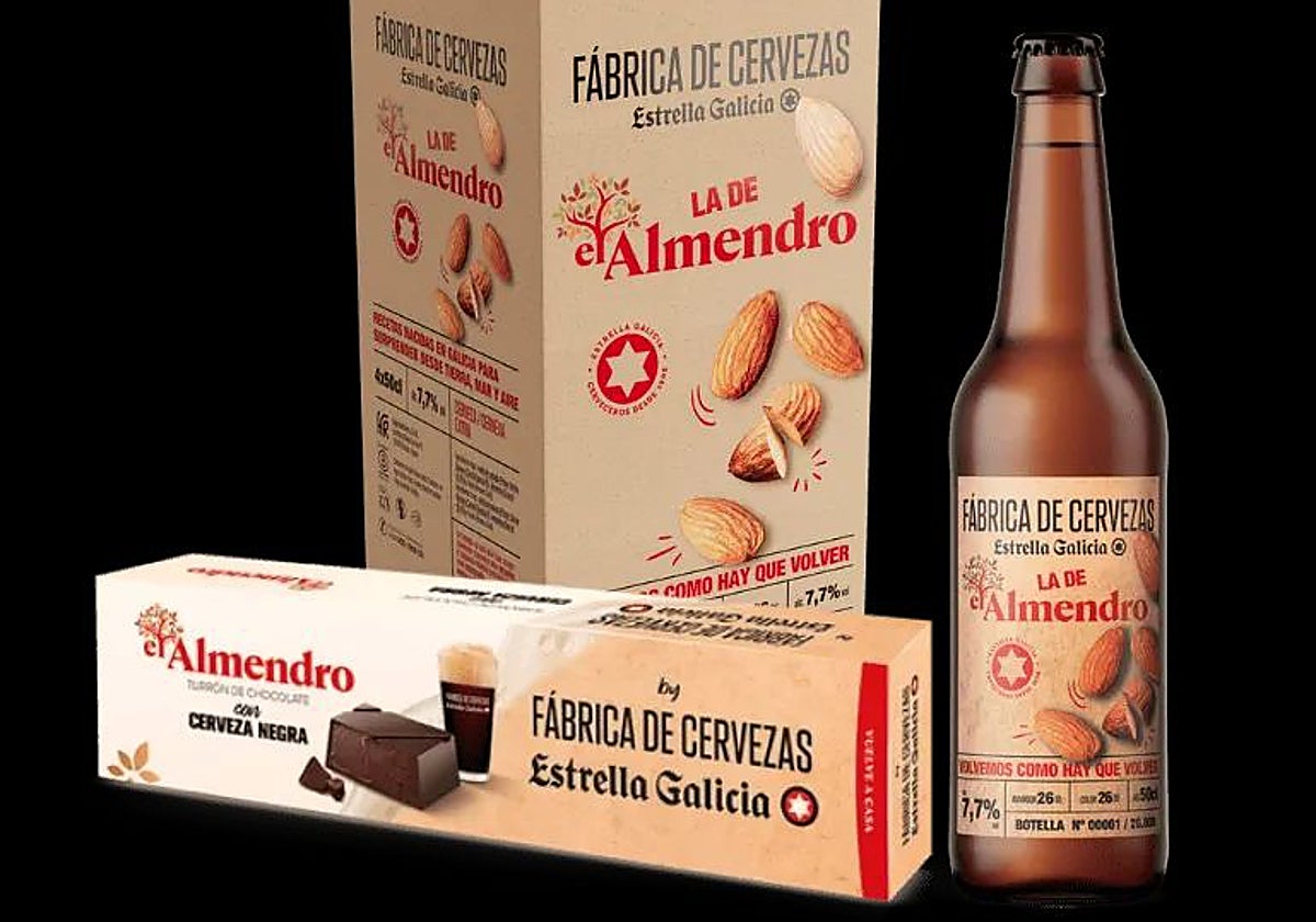 Productos fruto de la colaboración entre Estrella Galicia y El Almendro