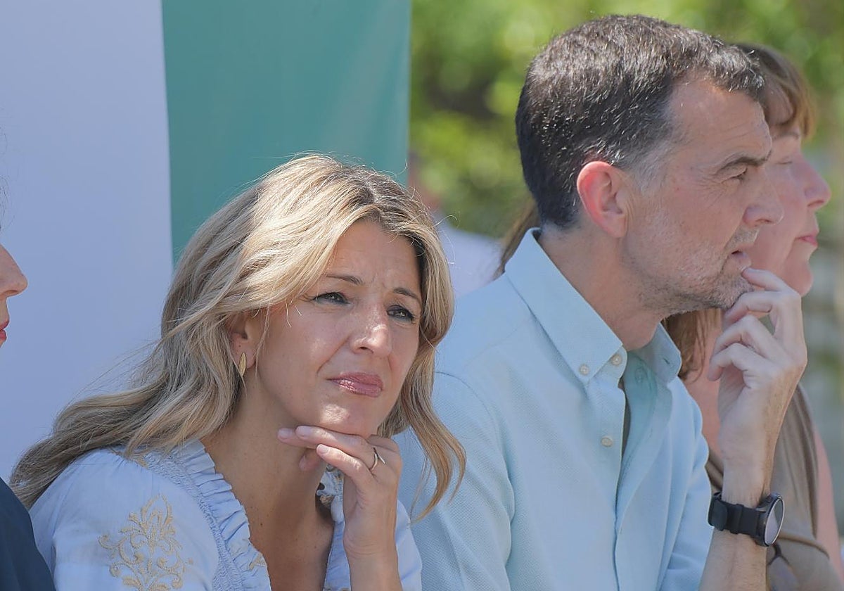 Díaz y Maíllo, el pasado mes de mayo, en un acto sobre la reducción de jornada en Sevilla