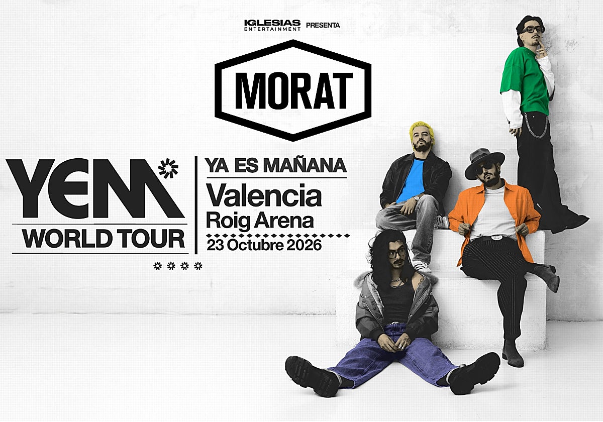 Cartel del concierto en el Roig Arena de Valencia