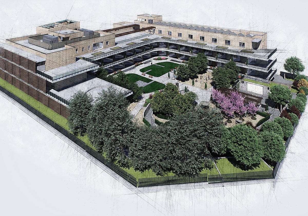 Recreación del proyecto del nuevo hospital de cuidados paliativos de Madrid.