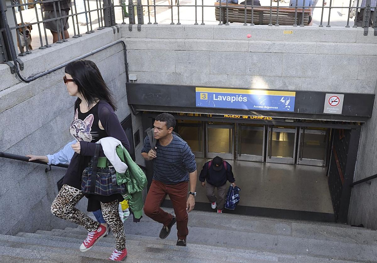 Metro de Lavapiés, donde ocurrieron los hechos, en una imagen de archivo