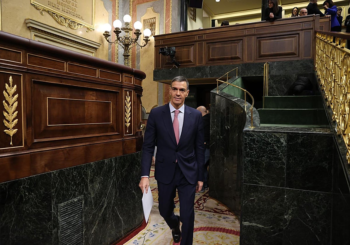El presidente del Gobierno, Pedro Sánchez