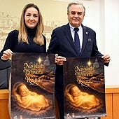 El alcalde de Talavera, José Julián Gregorio, y las concejala de Festejos, María Pilar Guerrero, han presentado la programación navideña