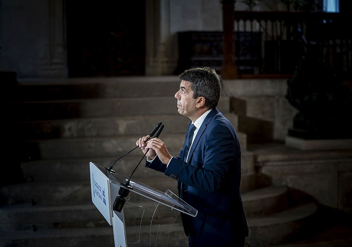 Carlos Mazón, presidente de la Generalitat en funciones