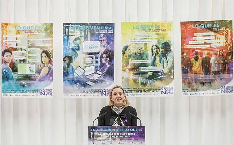 Imagen principal - Castilla y León &#039;grita&#039; para apoyar a las víctimas de la violencia de género, mujeres con «rostro, nombre e historia»